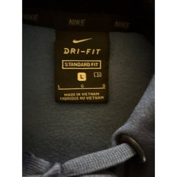 Nike Blue Camo Dri-Fit Pullover Standard Fit Hoodie Size L - Picture 7 of 9